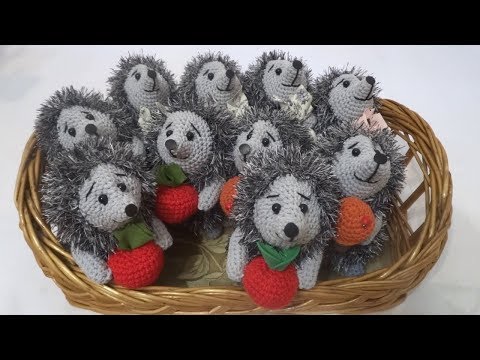 Видео: Запасливые Ёжики. Подробный МК как связать грибочек.