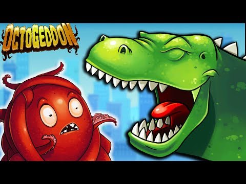 Видео: ОСЬМИНОГ ПРОТИВ ГОДЗИЛЛЫ! Осьминог МУТАНТ Уничтожает ГОРОДА - Octogeddon #3