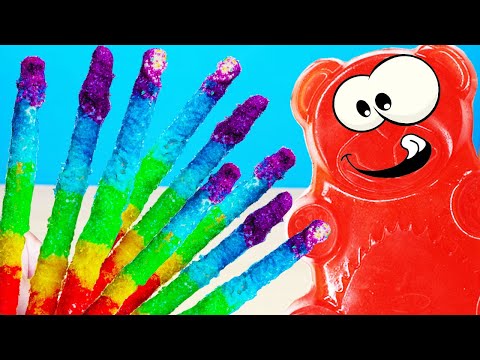 Видео: РАДУЖНАЯ СОЛОМКА И ЖЕЛЕЙНЫЙ МЕДВЕДЬ ВАЛЕРА