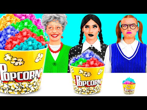 Видео: Большая, Средняя или Маленькая Тарелка Челлендж | Кухонные Лайфхаки и Рецепты от BaRaDa Challenge