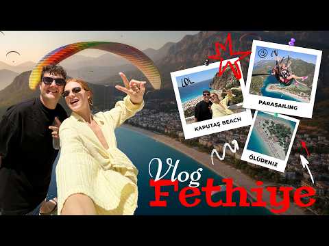 Видео: Летний влог из Фетхие 🌴 | Полёт на параплане, Олюдениз ночью и пляж Капуташ 🌊