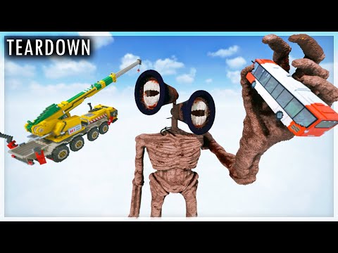 Видео: МАШИНЫ ПРОТИВ СИРЕНОГОЛОВОГО В TEARDOWN!