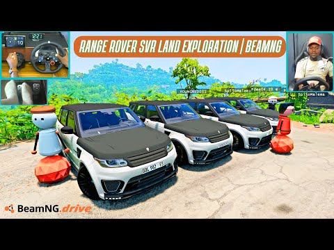 Видео: Range Rover Sport SVR Adventure | Исследуем новые земли с друзьями | BeamNG Convoy + Logitech G29