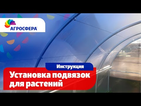 Видео: Установка подвязок для растений в теплице - Видеоинструкция