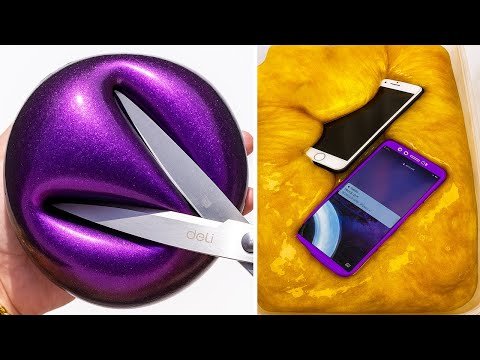 Видео: Расслабляющие АСМР-видео со слаймом для сна | Satisfying Slime No Talking ASMR 3765