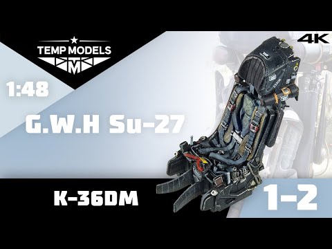 Видео: Great Wall Hobby Su-27 1:48 | Ставим крутое кресло К-36ДМ | Ejection seat painting tutorial