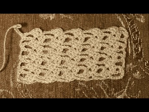 Видео: Узор для шарфика