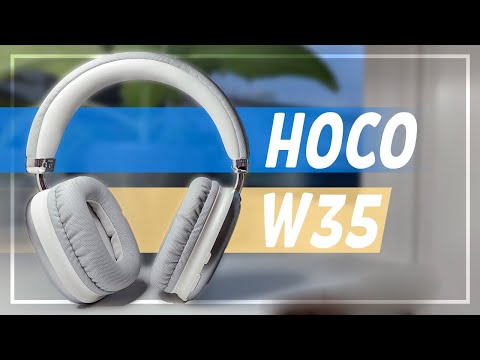 Видео: Бюджетные беспроводные полноразмерные Bluetooth наушники HOCO W35 с Яндекс Маркета