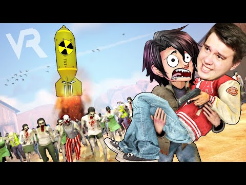 Видео: VR | ЗОМБИ VS ЯДЕРНАЯ РАКЕТА! - Arizona Sunshine DLC в ВР