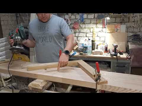 Видео: Фрезеровка лестничной тетивы под ступени и подступенки.