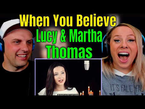 Видео: Когда ты веришь — Дуэт сестёр — Люси и Марта Томас | РЕАКЦИИ THE WOLF HUNTERZ