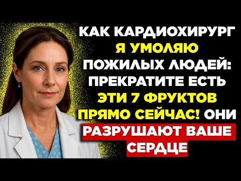 Видео: Пожилые люди, я УМОЛЯЮ ВАС ПРЕКРАТИТЬ ЕСТЬ ЭТИ 7 ФРУКТОВ, КОТОРЫЕ МЕДЛЕННО ВРЕДЯТ ВАШЕ СЕРДЦЕ