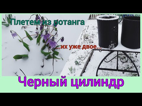 Видео: Плетем из ротанга .Черный цилиндр. (...их уже двое...)