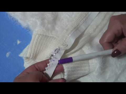 Видео: Вшиваем молнию в трикотажное изделие без швейной машинки.