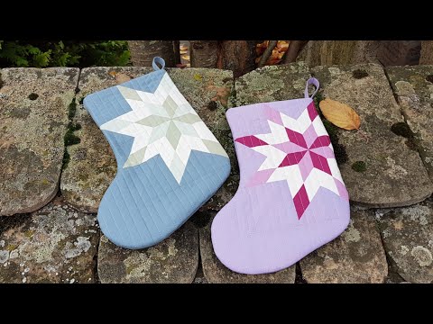 Видео: 264. МК:  Рождественский сапожок с вифлеемской звездой ( с утренней звездой).