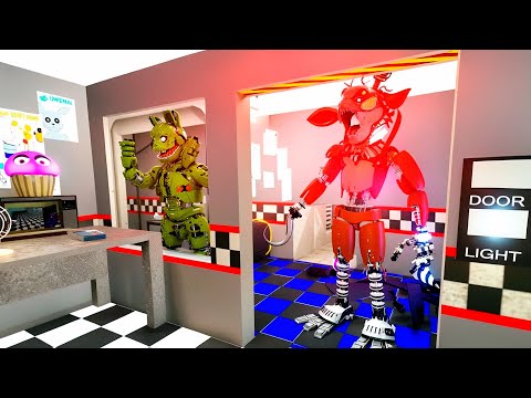 Видео: АНИМАТРОНИКИ ПУГАЮТ ОХРАННИКА FNAF COOP ► Garry's Mod