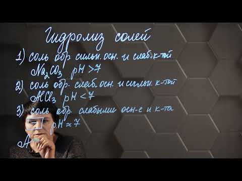 Видео: Гидролиз солей. 10 класс.
