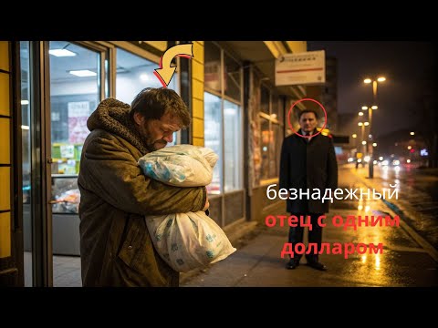 Видео: «Отец-одиночка отдает последний доллар за подгузники… Но незнакомый CEO говорит: „Я заплачу за всё!»