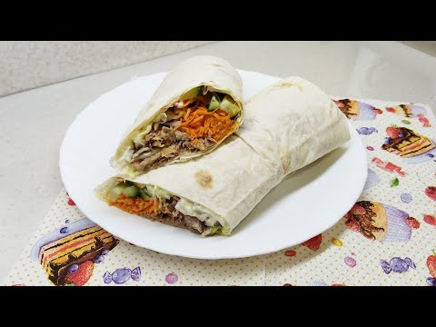 Видео: ДОМАШНЯЯ ШАУРМА / КАК ПРИГОТОВИТЬ ШАУРМУ. Кулинарный канал "НА КУХНЕ У МАМЫ"
