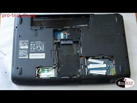 Видео: Как разобрать ноутбук Acer ASPIRE 5536. Чистка ноутбука Acer в Макеевке.