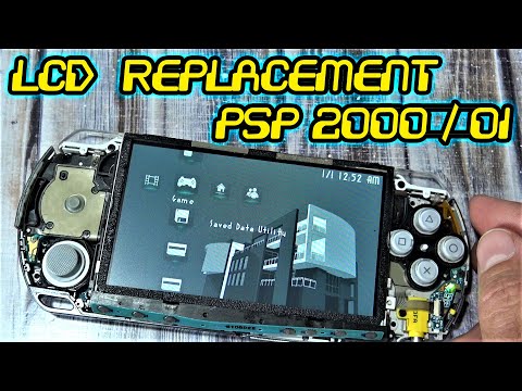 Видео: Как заменить ЖК-экран на Sony PSP Slim 2000 / 2001