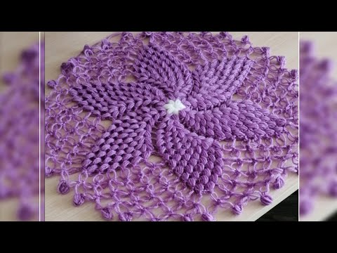 Видео: Мк, простая и красивая Салфетка крючком!