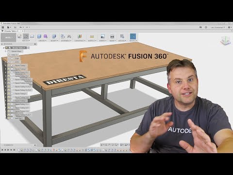 Видео: Учебное пособие по Fusion 360 — Как смоделировать стальной стол DiResta — Сборка и соединения