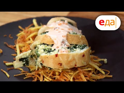 Видео: Фаршированные кальмары с хрустящим картофелем | Дежурный по кухне | Владимир Павлов