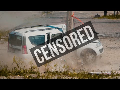 Видео: Lada Largus боком в столб на 57 км/ч. Она боролась до конца.