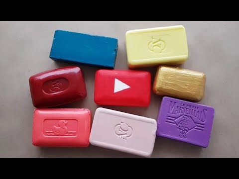 Видео: Asmr soap. Резка лакированного мыла. Подборка №1