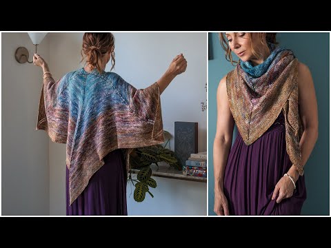 Видео: Как связать красивую гадареновую шаль, подходящую для начинающих | Простое пошаговое руководство ...