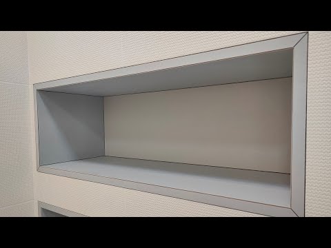 Видео: Ниши  из плитки с обрамлением.