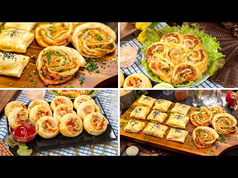 Видео: Несколько идей вкусных рецептов идеального слоеного теста. Вкусно, надо попробовать!