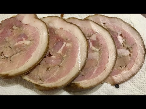 Видео: Варена домашна шунка или руло от свински джолан - лесна вкусна домашна рецепта