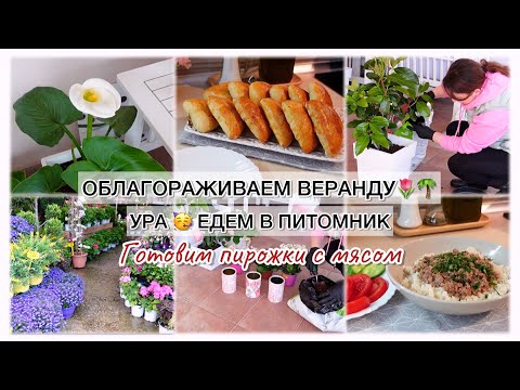 Видео: ОБЛАГОРАЖИВАЕМ ВЕРАНДУ🌴 УРА ЕДЕМ В ПИТОМНИК 🥳 ГОТОВИМ ПИРОЖКИ С МЯСОМ 😋