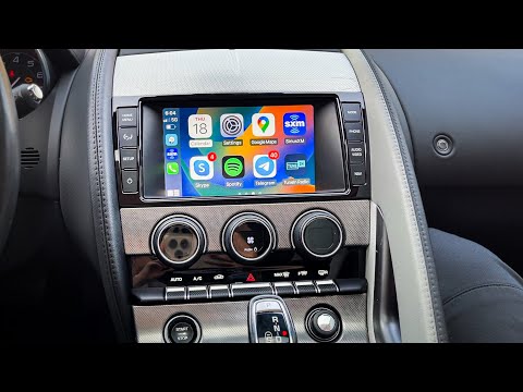 Видео: Беспроводная поддержка CarPlay и AndroidAuto в автомобилях Jaguar F-Type 2014, 2015, 2016 и 2017 ...