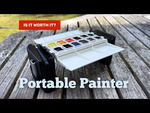 Видео: ЛУЧШАЯ дорожная палитра «все в одном»? • PORTABLE PAINTER CLASSIC (распаковка и настройка)