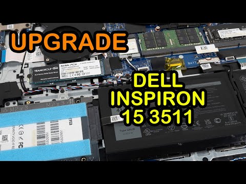 Видео: Обновите ноутбук💻Dell Inspiron 15 3511 | Установите/замените SSD в M.2, RAM и 2.5 HDDSSD.