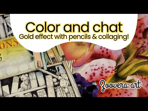 Видео: Раскрашивайте и общайтесь: МЕТАЛЛИЧЕСКИЕ ЭЛЕМЕНТЫ и коллаж вместе со мной! ✂️📰