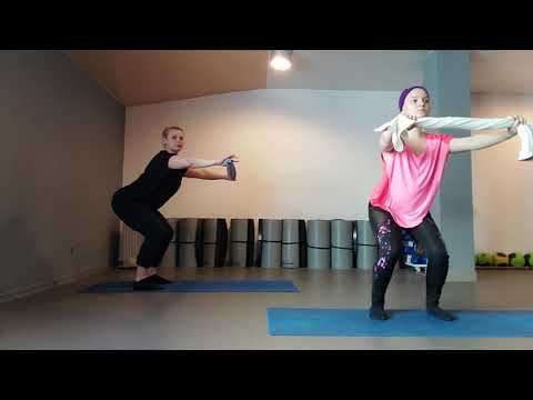 Видео: Пилатес (полотенце)