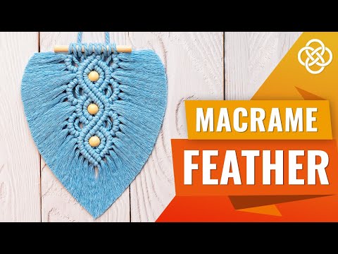 Видео: Перо с бусинами в технике макраме | DIY | Урок макраме