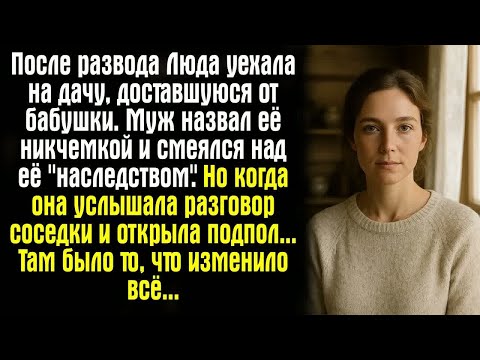 Видео: После развода Люда уехала на дачу, доставшуюся от бабушки. Муж назвал её никчемкой и смеялся над её