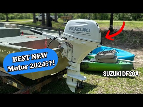 Видео: Распаковка и установка нового подвесного мотора Suzuki 20 л.с. | DF20A 2024 года
