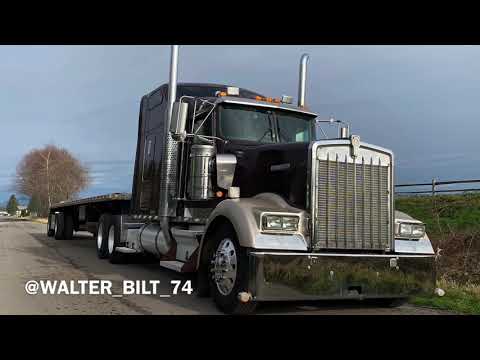Видео: Kenworth W900L Первый выезд на Иннокентии, Кеша рулит! На дороге с грузом проверку прошёл!