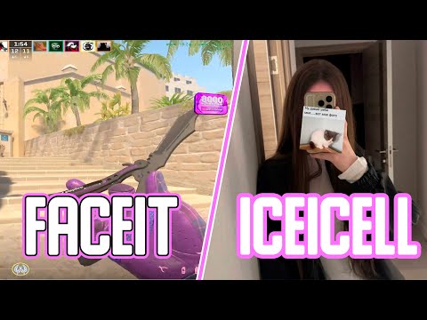 Видео: ЛИЗА в КС на FACEIT | ICEICELL