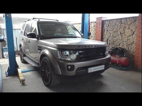 Видео: Замена передних тормозных дисков и колодок на Land Rover Discovery 4  3,0 Ленд Ровер Дискавери 4 201