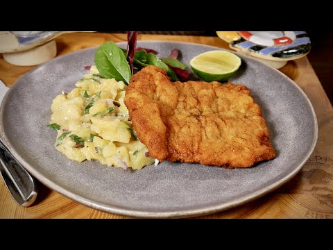Видео: ОДНОГО ШНИЦЕЛЯ ВАМ БУДЕТ МАЛО! 👍🏻ПОПРОБУЙТЕ ВЕНСКИЙ ШНИЦЕЛЬ С КАРТОФЕЛЬНЫМ САЛАТОМ ❤️