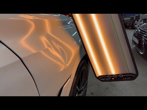 Видео: Ремонт вмятины без покраски | Сохраняем защитную плёнку