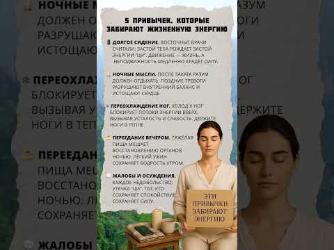 Видео: Почему у тебя нет энергии? Вот 5 причин! #shorts #здоровье #энергия