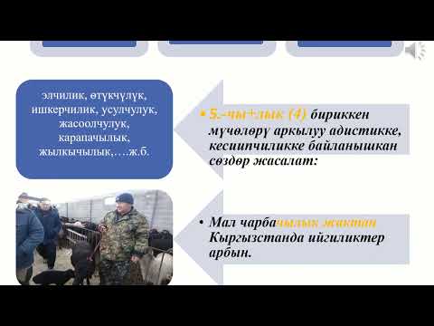 Видео: Грамматика / -лык жактан